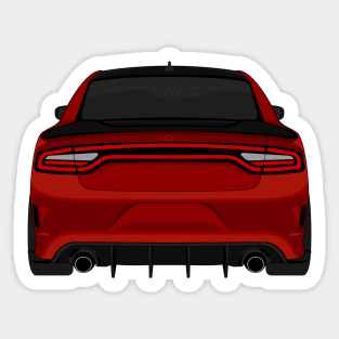 DODGE CHARGER DARK-RED Sticker